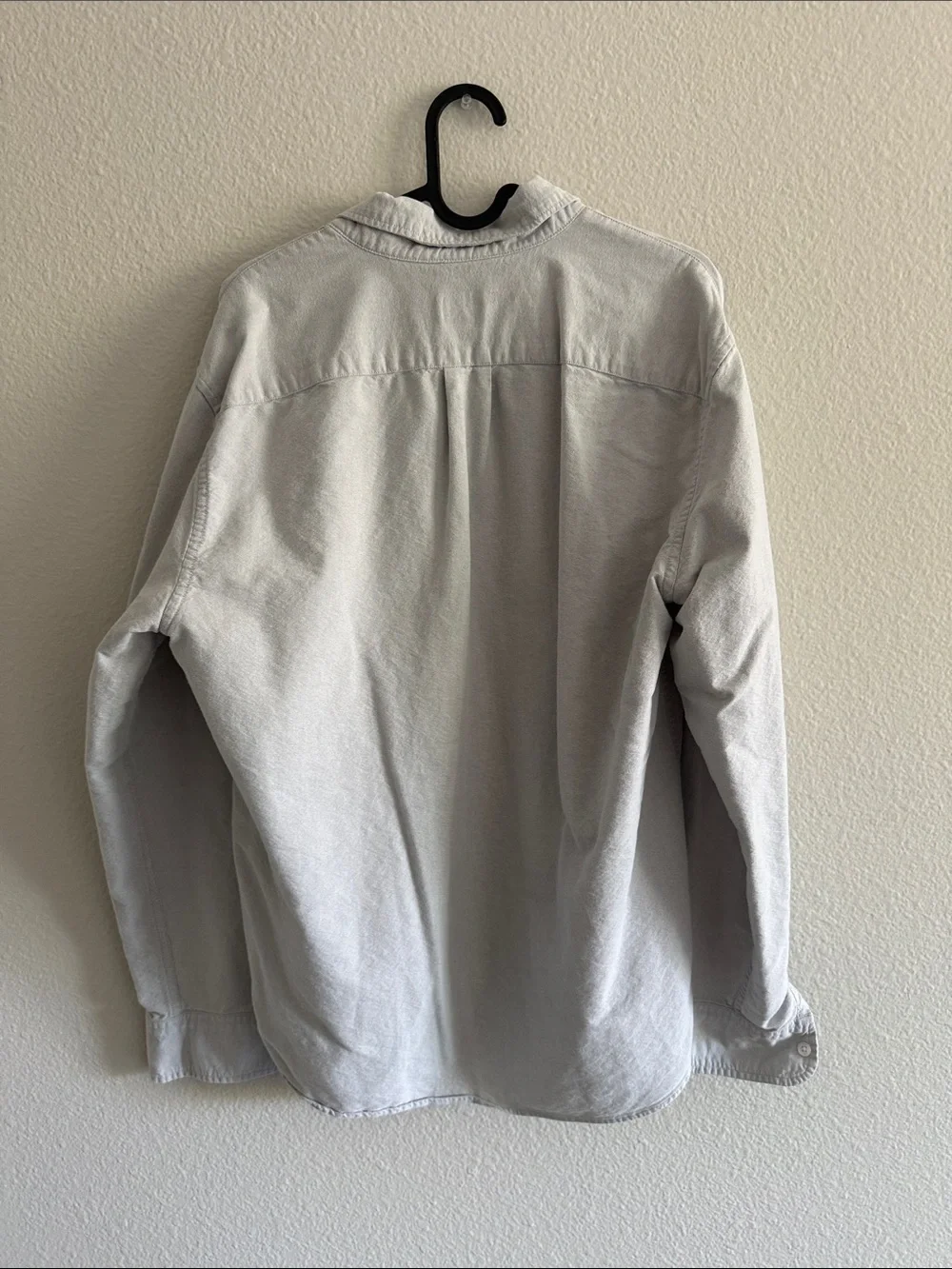 J. Crew Light Gray Flex Oxford Button-Front Shirt